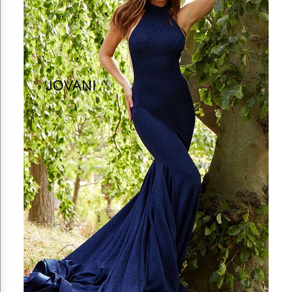 Navy Blue Prom Dress